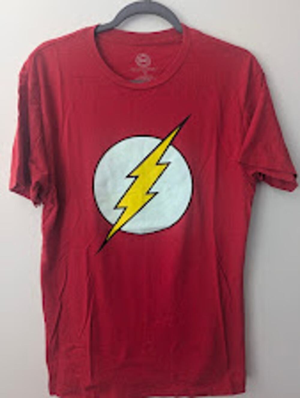 Flash Men’s Medium Red Graphic T-Shirt DC Comics Superhero Tee